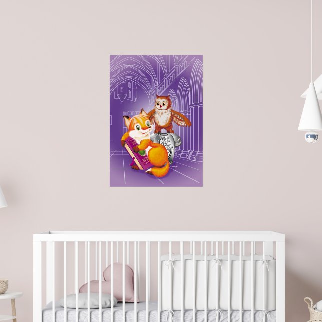 fox and owl poster (Nursery 2)