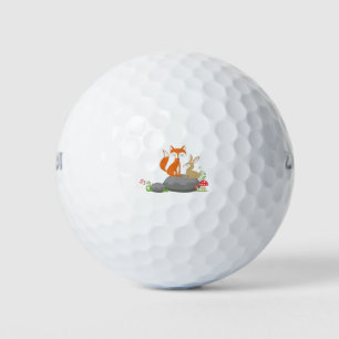 Fox and rabbit golf balls