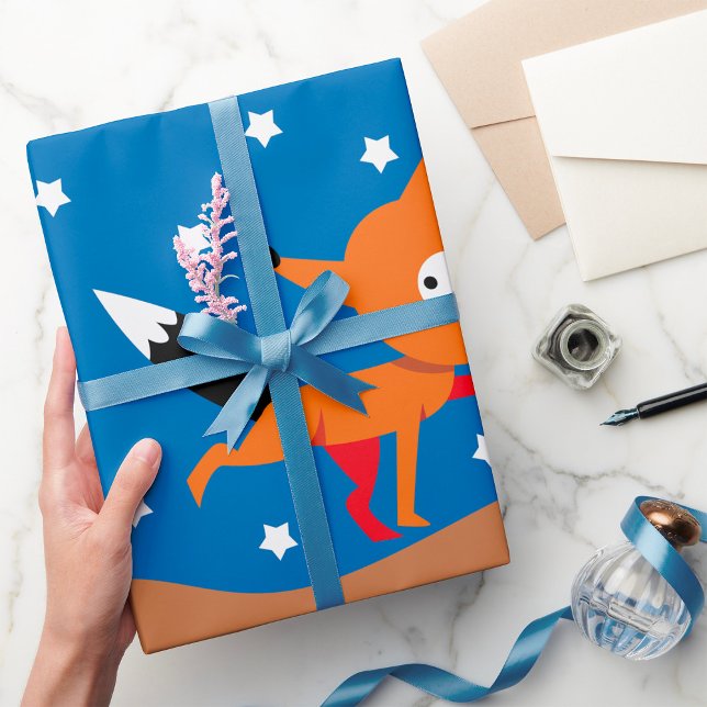 Fox And Stars Wrapping Paper (Creator Uploaded)