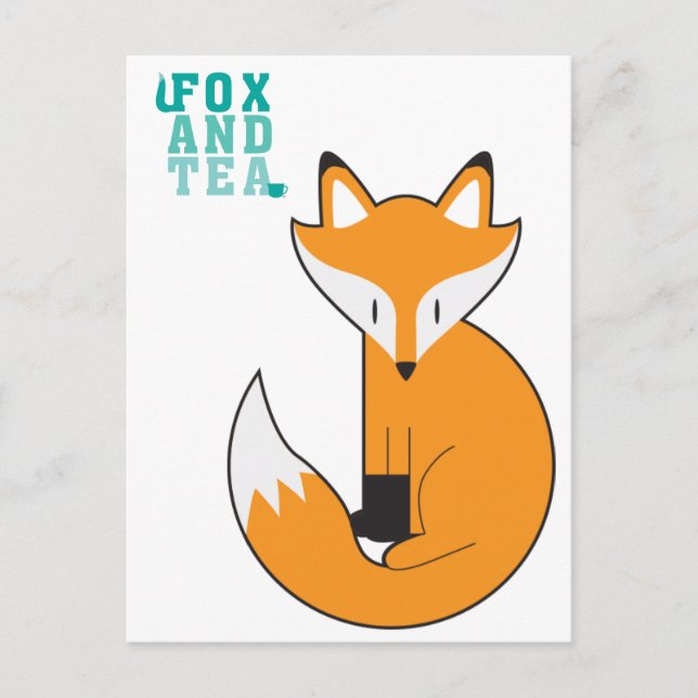 Fox And Tea Postcard - N.1 (Front)