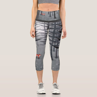 Fox and the Forest Capri Leggings