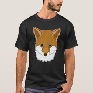 Fox Animal Cool Print Predator Hunter Motif Imprin T-Shirt