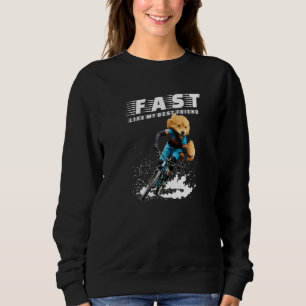 Fox Animal Dog Bicycle Graphic and More Sweatshirt