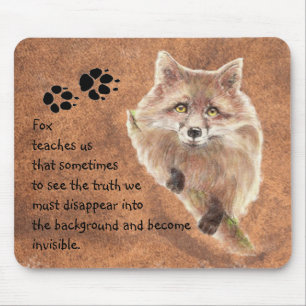Fox, Animal Totem, Spirit Guide, Symbol Mouse Mat