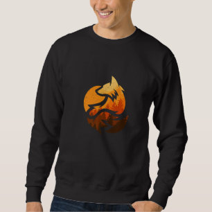 Fox Animal With Nature Trees Hunting Sweatshirt