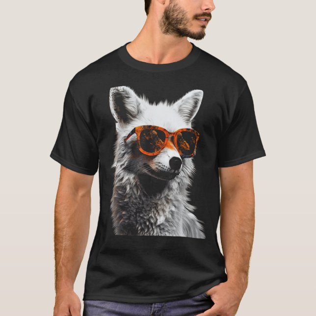 Fox Art Sunglasses - Animal Fox T-Shirt (Front)