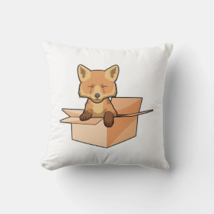 Fox as Baby in Box Cushion