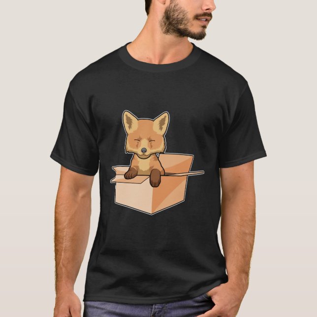 Fox as Baby in Box T-Shirt (Front)