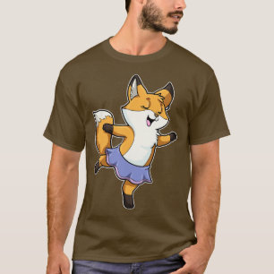 Fox as Ballerina at Ballet with Skirt T-Shirt