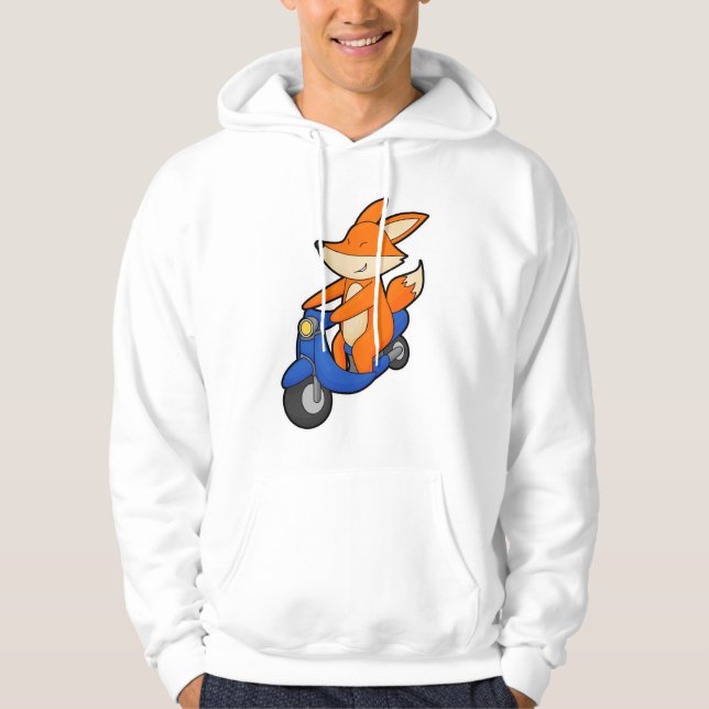 Fox as Biker with Scooter Hoodie (Front)