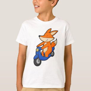 Fox as Biker with Scooter T-Shirt
