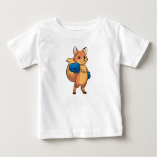 Fox as Boxer with Boxing gloves Baby T-Shirt