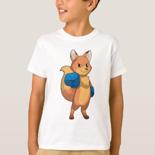 Fox as Boxer with Boxing gloves T-Shirt