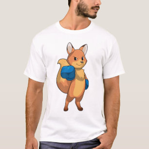 Fox as Boxer with Boxing gloves T-Shirt