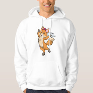 Fox as Bride with Veil & Heart Hoodie