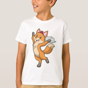 Fox as Bride with Veil & Heart T-Shirt