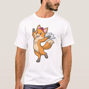 Fox as Bride with Veil & Heart T-Shirt