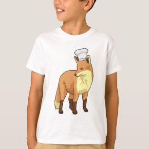 Fox as Cook with Chef hat T-Shirt