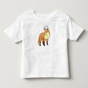Fox as Cook with Chef hat Toddler T-Shirt
