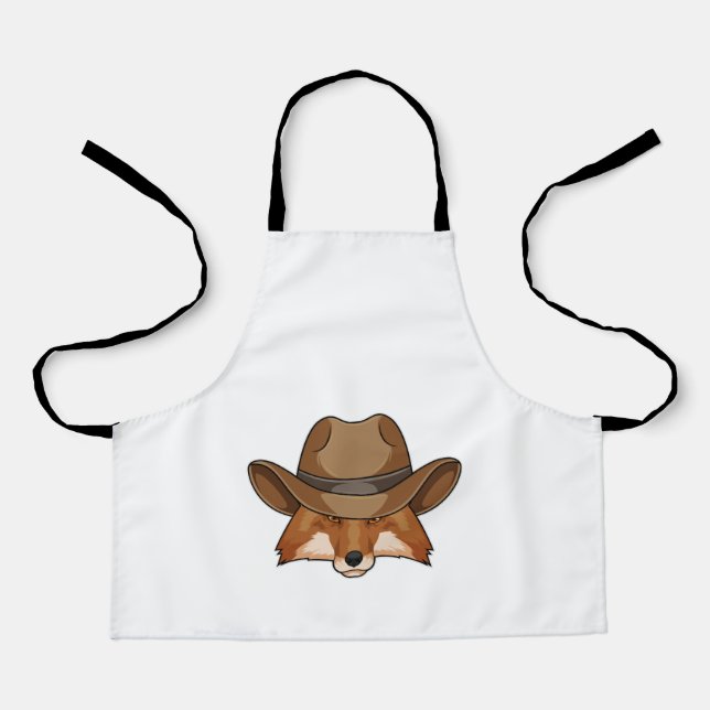 Fox as Cowboy with Hat Apron (Front)