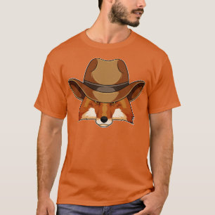 Fox As Cowboy With Hat T-Shirt