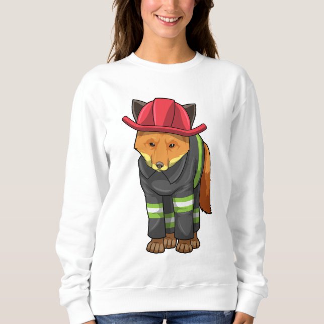 Fox as Firefighter with Helmet Sweatshirt (Front)