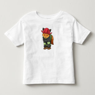 Fox as Firefighter with Helmet Toddler T-Shirt