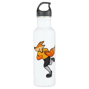 Fox as Football player with Football 710 Ml Water Bottle