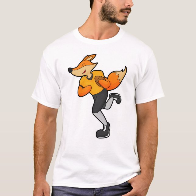 Fox as Football player with Football T-Shirt (Front)