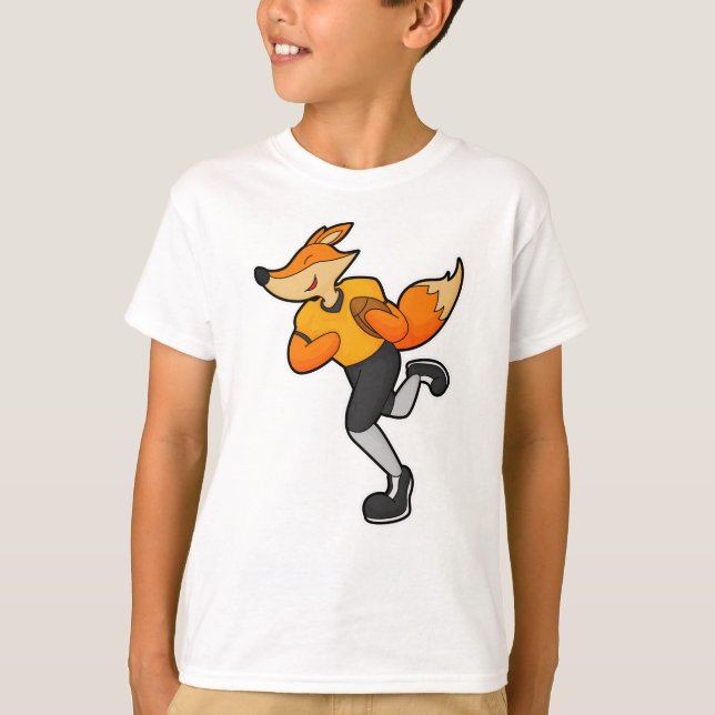 Fox as Football player with Football T-Shirt (Front)