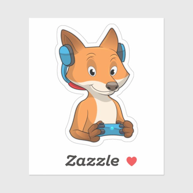 Fox as Gamer with Joystick (Sheet)