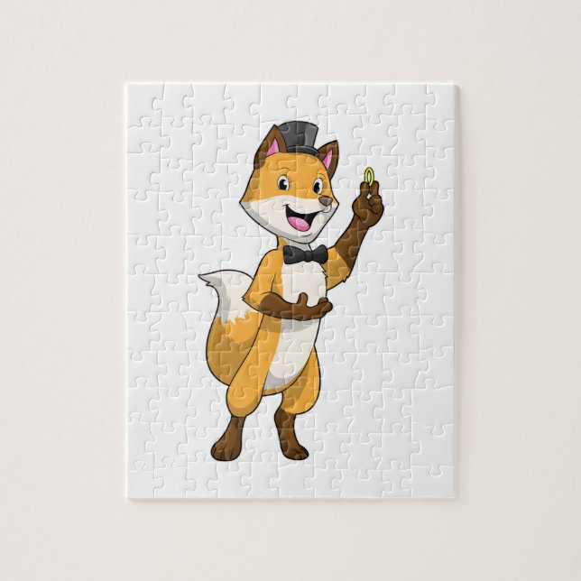 Fox as Groom with Wedding ring Jigsaw Puzzle (Vertical)