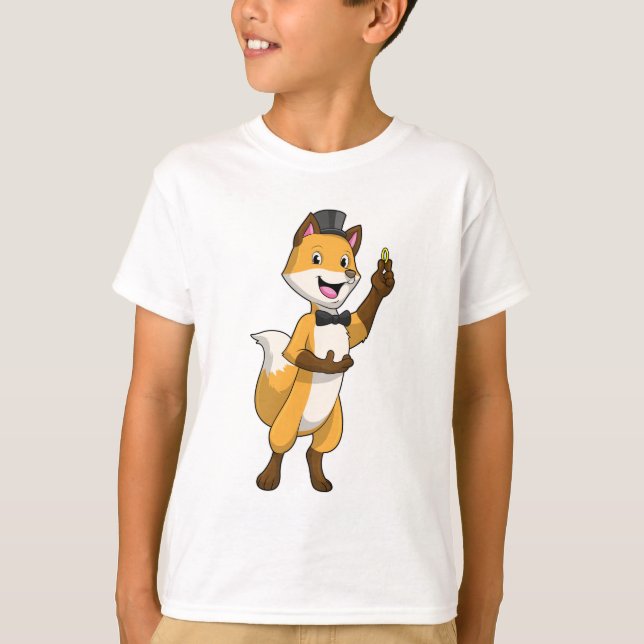 Fox as Groom with Wedding ring T-Shirt (Front)