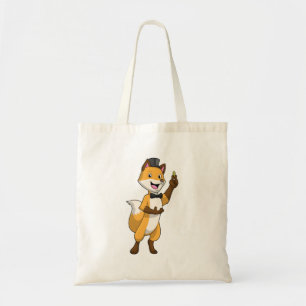Fox as Groom with Wedding ring Tote Bag