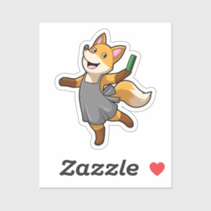 Fox as Hairdresser with Scissors