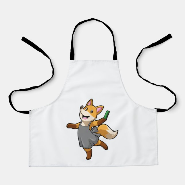 Fox as Hairdresser with Scissors Apron (Front)