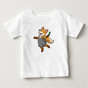 Fox as Hairdresser with Scissors Baby T-Shirt