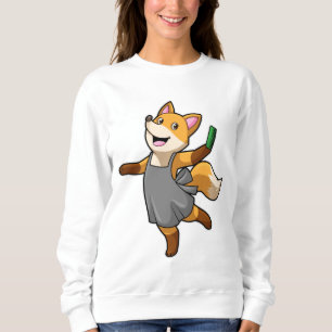 Fox as Hairdresser with Scissors Sweatshirt