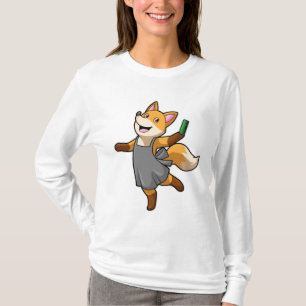 Fox as Hairdresser with Scissors T-Shirt