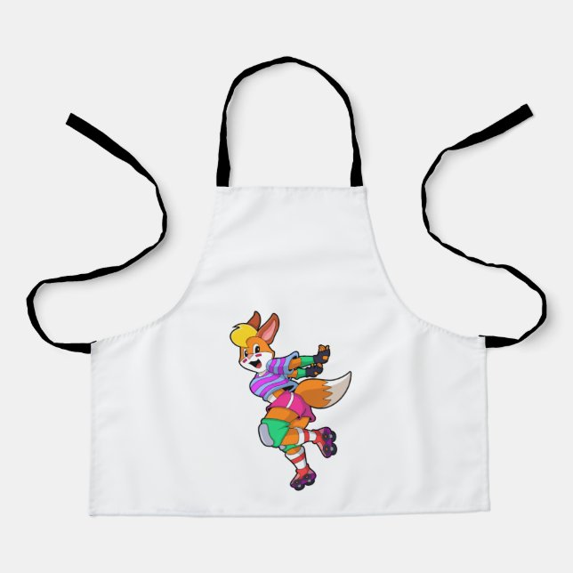Fox as Inline Skater with Inline Skates Apron (Front)