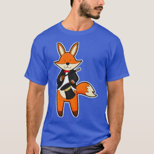Fox as Magician with Magic wand Hat T-Shirt