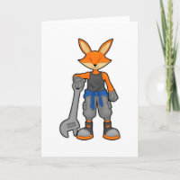 Fox as Mechanic with Spanner
