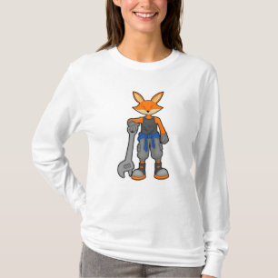 Fox as Mechanic with Spanner T-Shirt