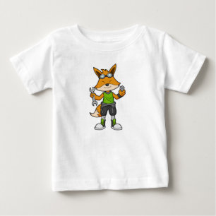 Fox as Mechanic with Wrench & Nut Baby T-Shirt