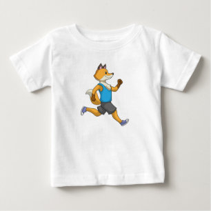 Fox as Runner at Running Baby T-Shirt