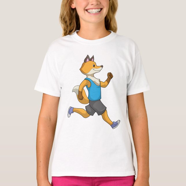 Fox as Runner at Running T-Shirt (Front)