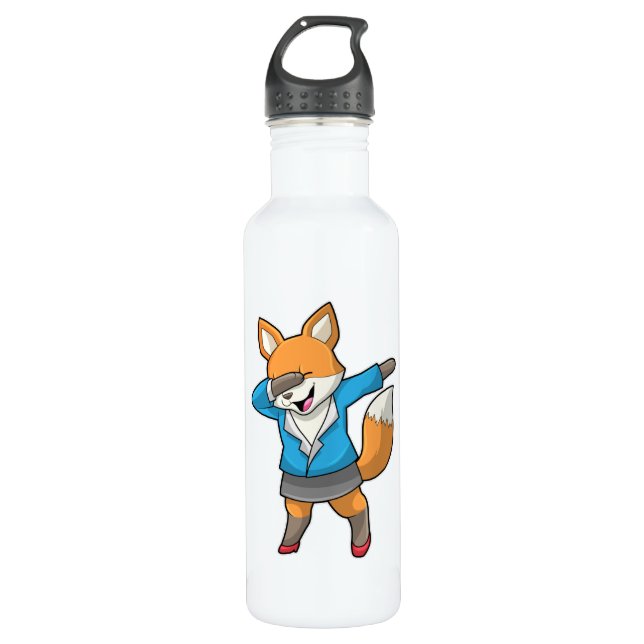 Fox as Secretary at Hip Hop Dance 710 Ml Water Bottle (Front)