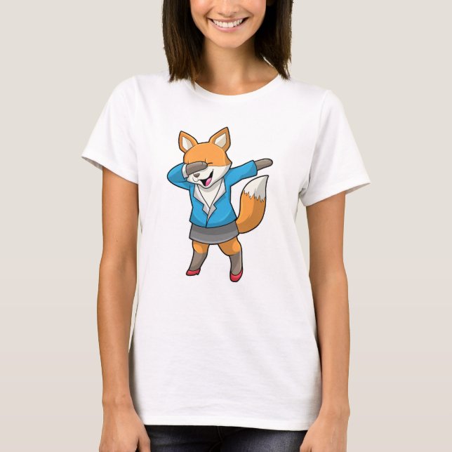 Fox as Secretary at Hip Hop Dance T-Shirt (Front)