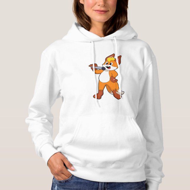 Fox as Singer with Microphone Hoodie (Front)