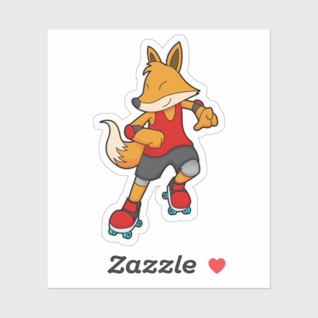 Fox as Skater with Roller skates (Sheet)